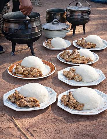 Preparing sadza